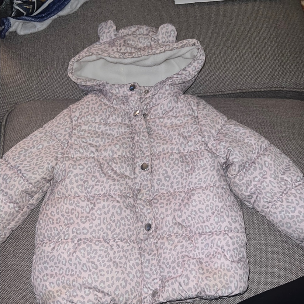 Carter's Pink Puffer Jacket with Bear Ears